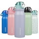 thumbnail image 1 of Botella de agua aislante de acero inoxidable BJPKPK con tapa de pajita. Las botellas termo de metal reutilizables de 25 oz mantienen el frío y el calor, color azul moderno, 1 of 6