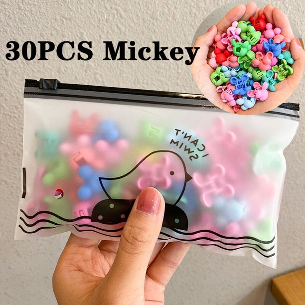 30/50 unids/set niñas lindas flores coloridas estrella Mickey pequeñas pinzas para el cabello niños dulces horquillas pinzas para el cabello accesorios de moda para el cabello Tan Jianjun unisex