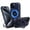 Darkblue, variant on Allytech Slim Magnetic Case for iPhone 15 Plus, Premium PU Leather Retro Cover with Ring Holder Kickstand, Logo Hollow Wireless Charging Shockproof Protective Case for iPhone 15 Plus - Brown
