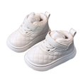thumbnail image 4 of Kids Shoes, Girls Tennis Shoes, Kids Sneakers, Shoes for Kids, Girls Boots Toddlers Kids Fashion Leather Lace-Up Booties 2026 Fall Winter Comfortable Soft Ankle Snow Boots, White US-3.5C/EU-20, 4 of 5