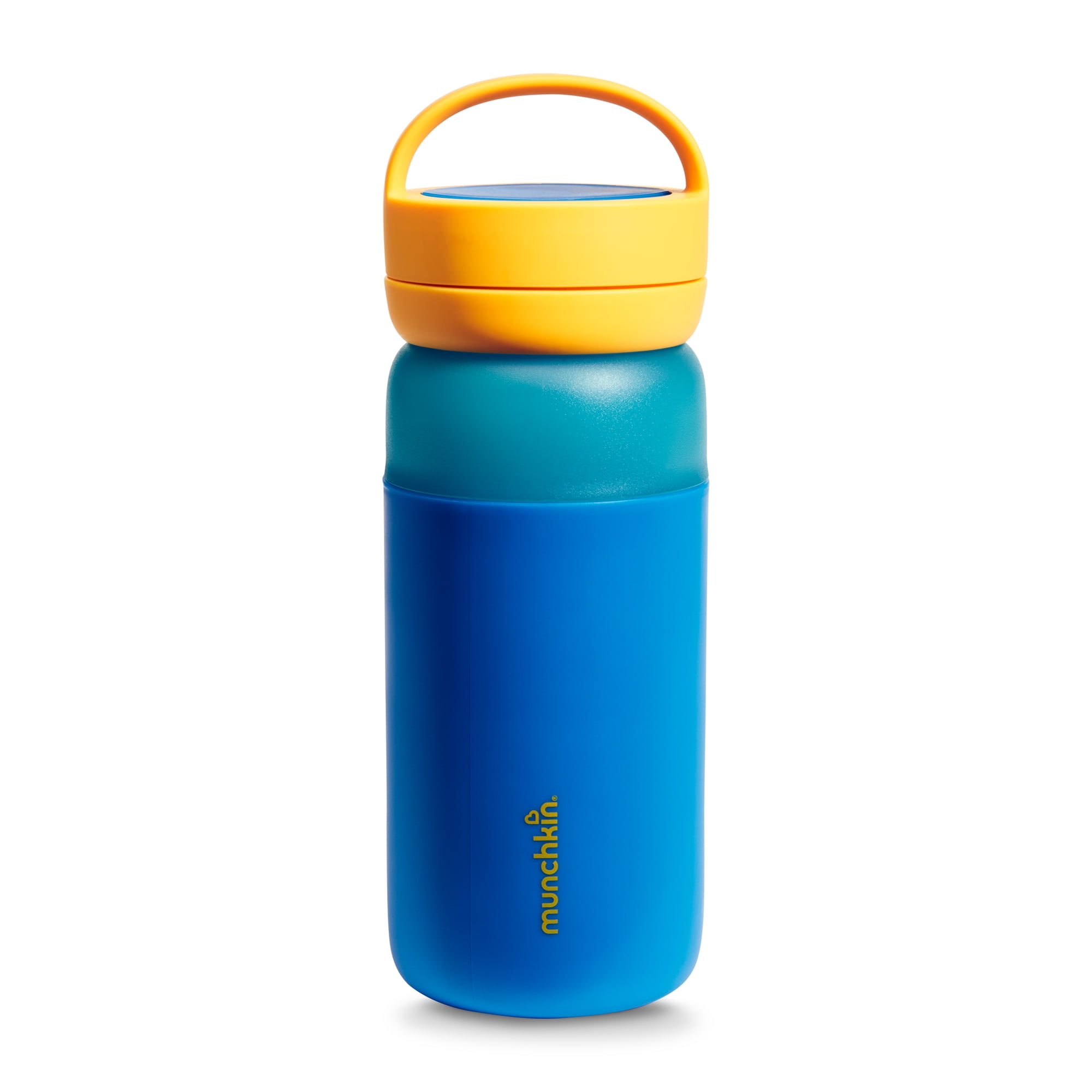 Munchkin® Stay Cool Insulated Spill-proof Water Bottle for Kids - Perfect for Daycare & Preschool, 12oz- Blue
