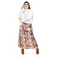 thumbnail image 1 of Falda satinada estampado vaca Roman Fashion /Tallas Extras, 7064 (Cafe) cafe 38, 1 of 7