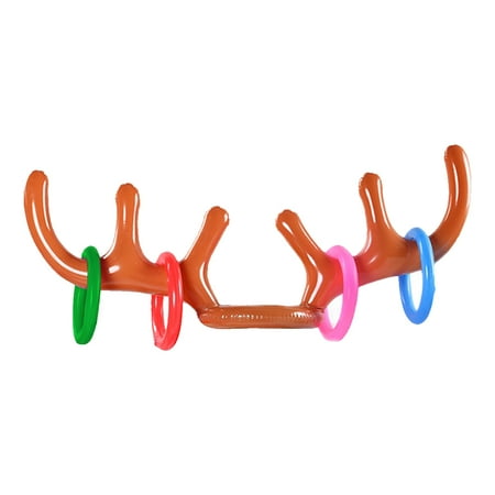Inflatable Reindeer Antler Game (1 Inflatable Antler 4 Rings Reindeer Inflatable Reindeer Antler Game (1 Inflatable Antler 4 Rings Reindeer