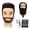 Black B, variant on LAJOLLIA 100% Human Hair Male Mannequin Head, 13" Barber Mannequin Head, Cosmetology Hairdresser Training Doll Manikin Head for Hair Styling and Practice