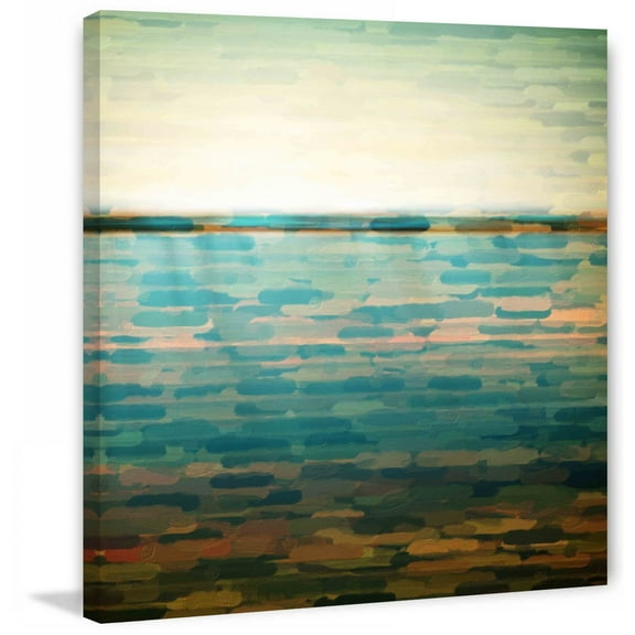 Ormond Beach by Parvez Taj Painting Print on Wrapped Canvas
