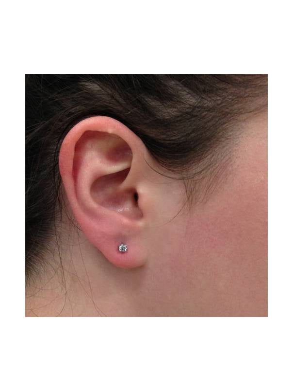 1 4ct Diamond Stud Earrings Solid 14k White Gold