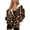 Autumn Falling Leaves Theme, variant on HELLHERO Christmas Calf Full Zip Hoodie Drawstring with Stretch Polyester Fabric Womens Zip Up Hoodies for Fall Travel