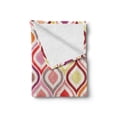 thumbnail image 2 of Modern Soft Flannel Fleece Throw Blanket, Seamless Doodle Style with Dots Tear Like Colorful Vivid Ornaments Image, Cozy Plush for Indoor and Outdoor Use, 50" x 60", Multicolor, by Ambesonne, 2 of 6