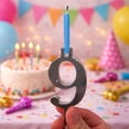thumbnail image 6 of Reusable Number Birthday Candle Holder Set, Digital Birthday Cake Candle Holder Set, Silver Digital Style Candles Holders for Party Cakes, Easy Insert Design, Bright Decorative Pieces, 6 of 8