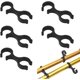 thumbnail image 1 of 20 Pieces Plastic Hiking Pole Clip Housing Hose Guide Alpenstock Clips Plastic Hiking Pole Clamp for Outdoor Walking Poles and Hiking Poles (Black), 1 of 5