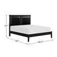 thumbnail image 5 of Lexicon Seabright Traditional Wood and Faux Leather Eastern King Bed in Black, 5 of 6