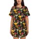 thumbnail image 1 of Fotbe Mushrooms And Fern Stems Conjunto de Pijama Estampado para Mujer, 2 Piezas, Ropa de Dormir con Camiseta de Manga Corta y Shorts Suaves-Large, 1 of 6