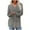 Gray, variant on DDAPJ pyju Women's V Neck Long Sleeve Ribbed Knit Shirts Lightweight Tunic Sweater Fall Fashion Clothes Beige M