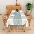 thumbnail image 2 of Nanqianyi Sage Green Leaf Floral Tablecloth,Waterproof Oilproof Home Party Rectangle Table Cover,70x52 Inch, 2 of 6