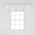 thumbnail image 2 of Ambesonne Spaceship Window Valance, Cosmos Themed Doodle, 54" X 18", Pale Blue Grey Black, 2 of 3