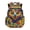 Hippie Flower Owl, variant on FKELYI Pink Cartoon Cat Paw Print 17 Inch Schoolbag for Kids Backpack Primary School Bookbag with Multi-Pockets Lightweiight Rucksack Daypack for Girls Knapsack