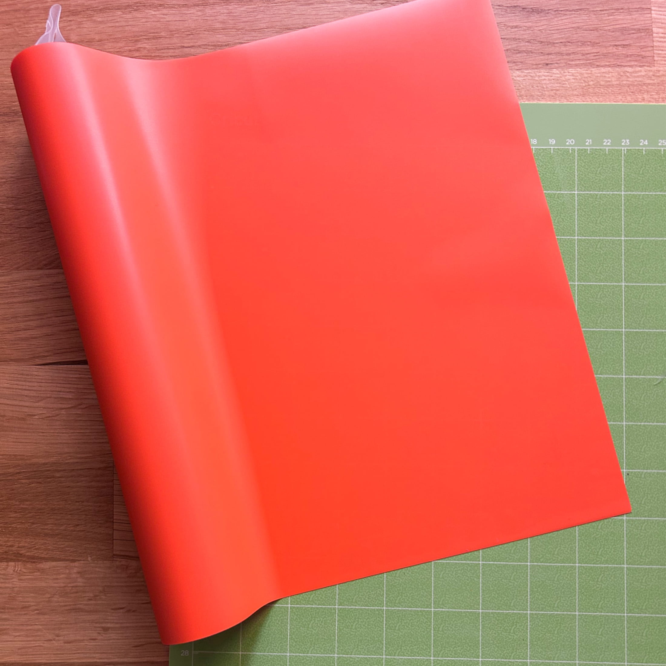 Hello Hobby 12" x 2' Orange Iron-On Craft Vinyl Roll