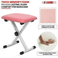 thumbnail image 3 of 5 Core Keyboard Bench 2 Inch Padded Cushioned Piano Stool Height Adjustable 19" Guitar Seat Portable, 3 of 5