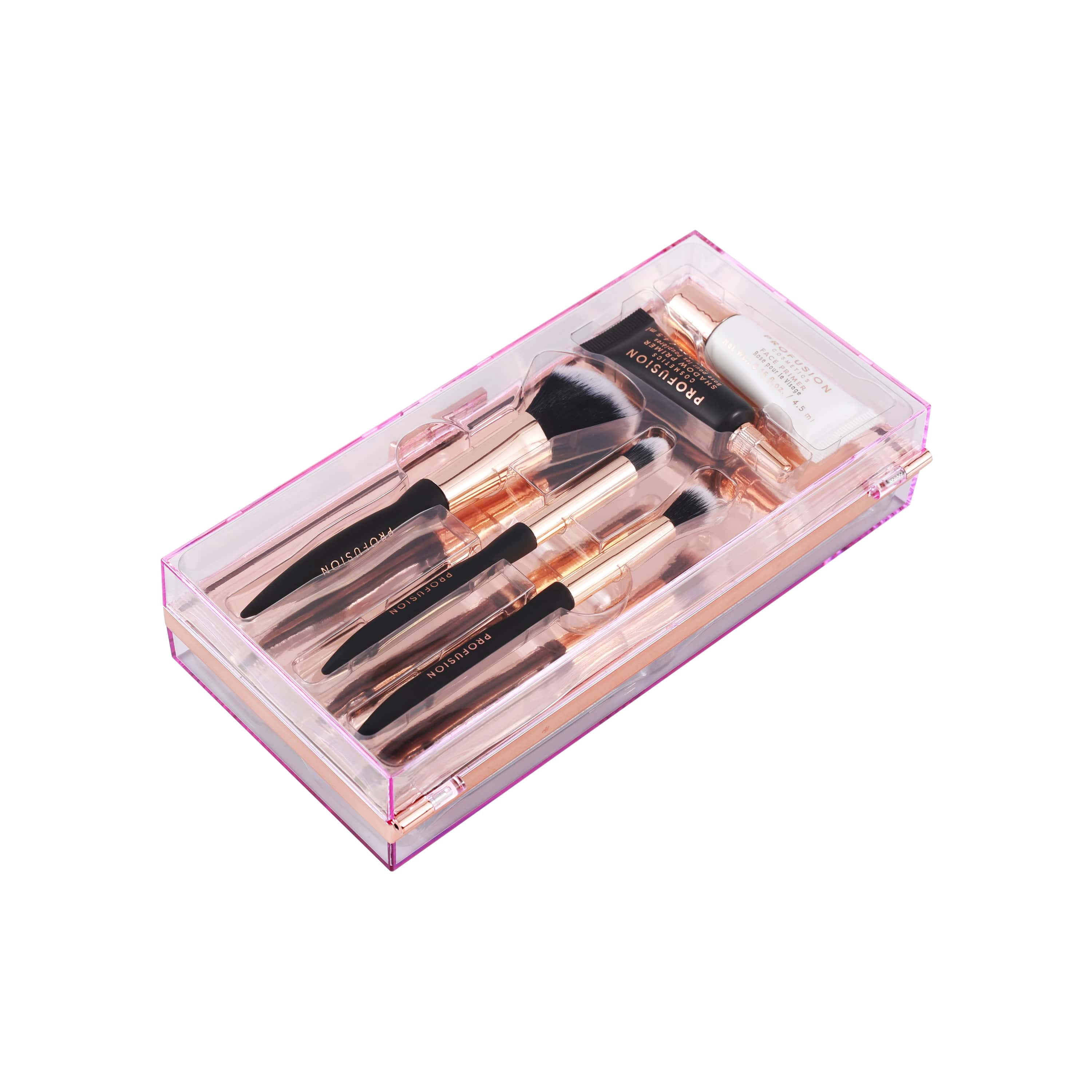 Profusion Cosmetics Artistry On The Go Makeup Kit, 9 Shade Eyeshadow & 6 Shade Face Palettes with Brushes and Primers, Travel-Friendly & Vegan Beauty Set, In The Cosmos