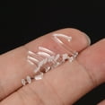 thumbnail image 4 of 1PC Glass Nose Helix Studs Transparent Straight Curved with O-Ring Prevent Allergy Nariz Tragus Navel Piercing Body Jewelry ZR, 4 of 7