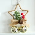 thumbnail image 7 of Limei Christmas Bell Pendant Five Pointed Star Reusable Hanging Bow Christmas Pendant Party Supplies, 7 of 7