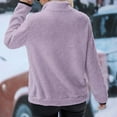 thumbnail image 4 of Shadoumai Sherpa Fleece Quarter Zip Pullover For Women Long Sleeve Fluffy Soft Sweaters Jacket Plus Size Winter Coats With Pockets, 4 of 6