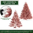 thumbnail image 3 of Árbol de Navidad Casafield de Oropel Rosa de 2.3 m con Soporte, 3 of 7