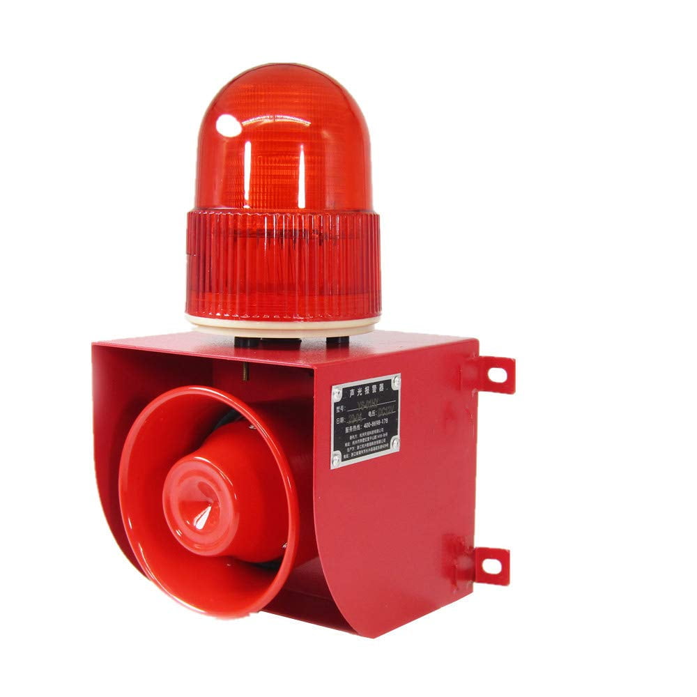 Industrial Siren Alarm Horn Strobe Loud Flashing Alarm Siren DC12V
