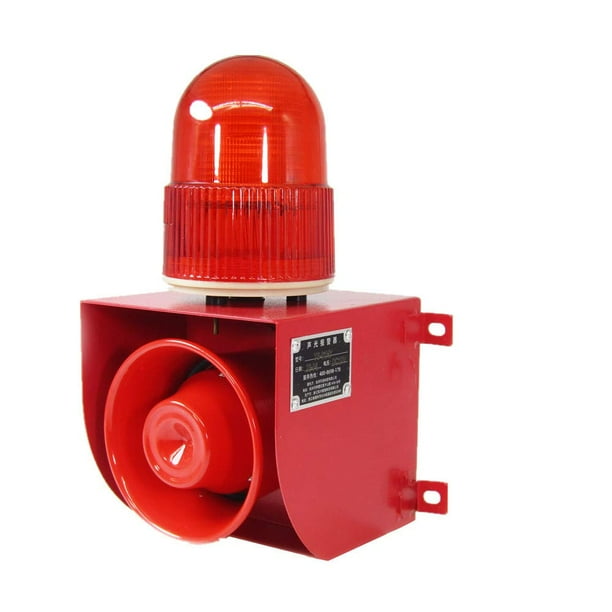 Industrial Siren Alarm Horn Strobe Loud Flashing Alarm Siren DC24V