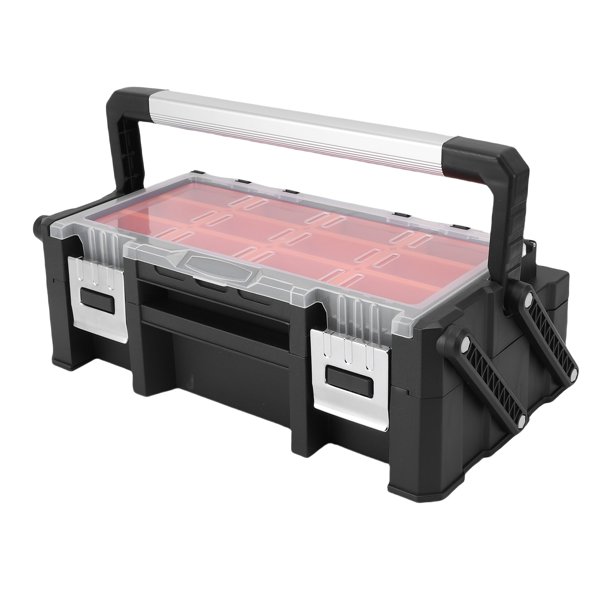 Caja De Almacenamiento De Piezas Pequeñas, 18 Compartimentos Organizador De Piezas Pequeñas Resistente Multifuncional Para Banco De Trabajo De Garaje RV