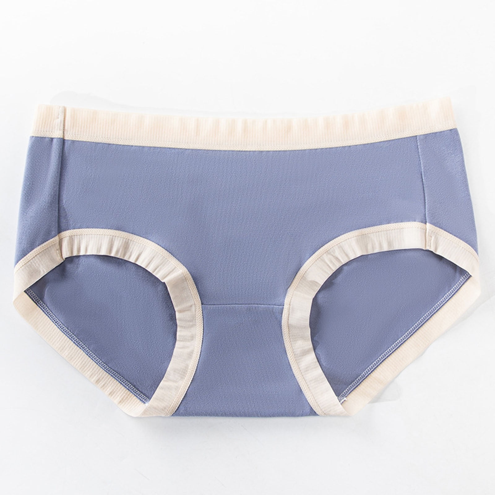 HUPOM Knix Underwear Panties In Clothing Briefs Leisure None Elastic Waist Blue L