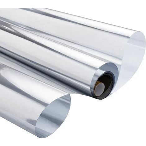 Película para ventana anti mirones Película para espejo de ventana unidireccional Anti calor Anti UV Electrostática Protección de privacidad Película para espejo para ventana Oficina Tienda