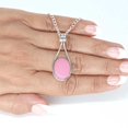 thumbnail image 5 of Rose Quartz Women Jewelry 925 Sterling Silver Pendant, 5 of 7