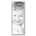 thumbnail image 2 of ArtToFrames 12" x 32" Bright Silver Picture Frame, 12x32 inch Silver Wood Poster Frame (WOM-4752), 2 of 8