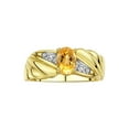 thumbnail image 1 of RYLOS Bagues pour Femmes Bague Aile d'Ange en Or Jaune 14K Pierre de Naissance Pierre Précieuse 7X5MM et Diamants Novembre Citrine Bijoux pour Femmes Bagues en Or pour Femmes Taille 8, 1 of 6