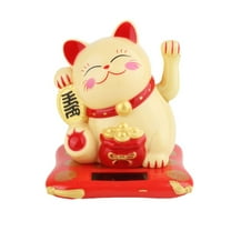 Lucky Maneki Neko Cat Chinese Beckoning Fortune Waving Arm Home Car Decoration
