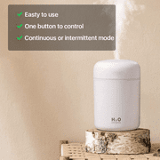 BCOOSS Humidifier for Room Home Small Quiet Ultrasonic Air Portable humidifiers for Bedroom, White