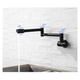 thumbnail image 4 of Folding Single Kitchen Faucet Sink Pot Filler Faucet Cold Water Wall Mount Tap Brass Faucets Chrome Brushed Nickel Oil Rubbed ,360° Swivel High Arc Faucet, 4 of 7