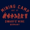 thumbnail image 2 of Boy's Snow White and the Seven Dwarfs Mining Camp Dwarfs' Mine  Graphic Tee Navy Blue X Small, 2 of 4