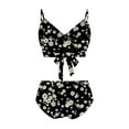 thumbnail image 4 of Traje de baño de dos piezas para mujer, cómodo, con pecho alto, en contraste OAVQHLG3B Store lin121212, 4 of 4