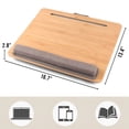thumbnail image 5 of Amkoskr Laptop Desk - Portable Lap Desk with Pillow Cushion, Laptop Stand for Bed,Anti-Slip Strip & Easy Keep for Home Office, 5 of 5
