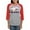 Heather/Red, variant on CafePress - Landscape, Colorful Art! Long Sleeve T Shirt - Womens Baseball Tee
