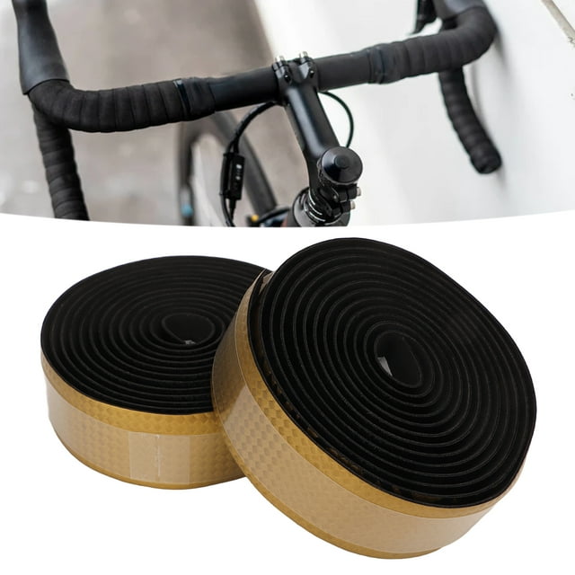 Bike Bar Tape Soft Bike Handlebar Carbon Fiber Pattern Shock Absorption Non Skid Strap Gradient
