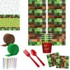 Minecraft Decorations - Party Supplies Kit - Tableware