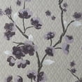thumbnail image 3 of Home Essence Sakura Purple Floral Cotton Shower Curtain, 72"x72", Washable, 3 of 5