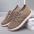 thumbnail image 6 of Women's Casual Sneakers with Platform Sole for Extra Height Women's Casual Shoes Breathable Mesh On Comfortable Flat Walking Shoes For Daily Wear With Jeans All Season, 6 of 8