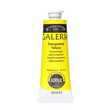 Galeria Flow Formula Acrylic Colours transparent yellow, 60 ml, 653 (pack of 4)