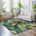 thumbnail image 3 of Large Area Rugs 5'x8', Green Palm Tree Carpet Runner Indoor Outdoor Rugs Home Decor Aesthetic, Farmhouse Summer Tropical Forest Plants Non Slip Mats Washable Accent Rug for Living Room Bedroom, 3 of 8