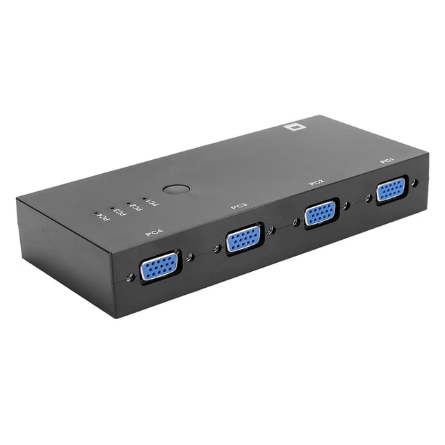 Video Converter, Button Switch 4 In 1 VGA Video Converter, For Laptop Computer PC Games