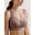 thumbnail image 4 of 5 sujetadores tipo bralette sin aros con encaje floral, elegantes y cómodos, transpirables, de cobertura completa, con efecto push up. Lencería y ropa interior para mujer., 4 of 5